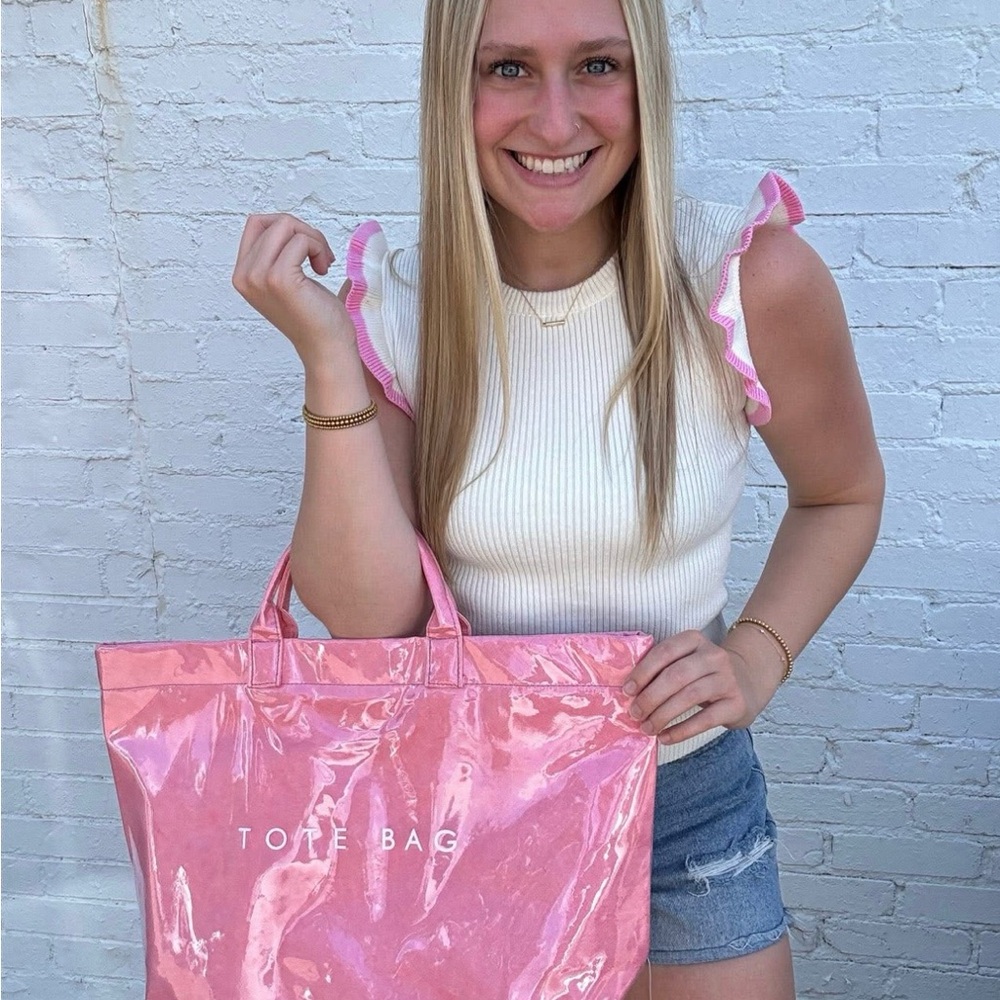 Pink Tote Bag